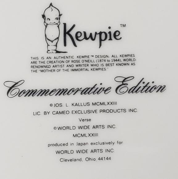 1973 Vintage Kewpie Christmas Collector's Plate - Picture 4 of 8